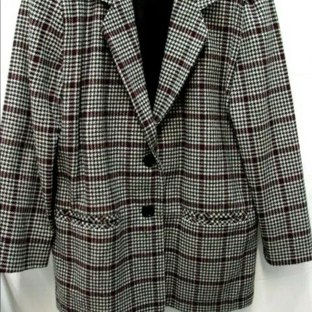 Vintage 1980s Plaid Blazer Size L/XL
